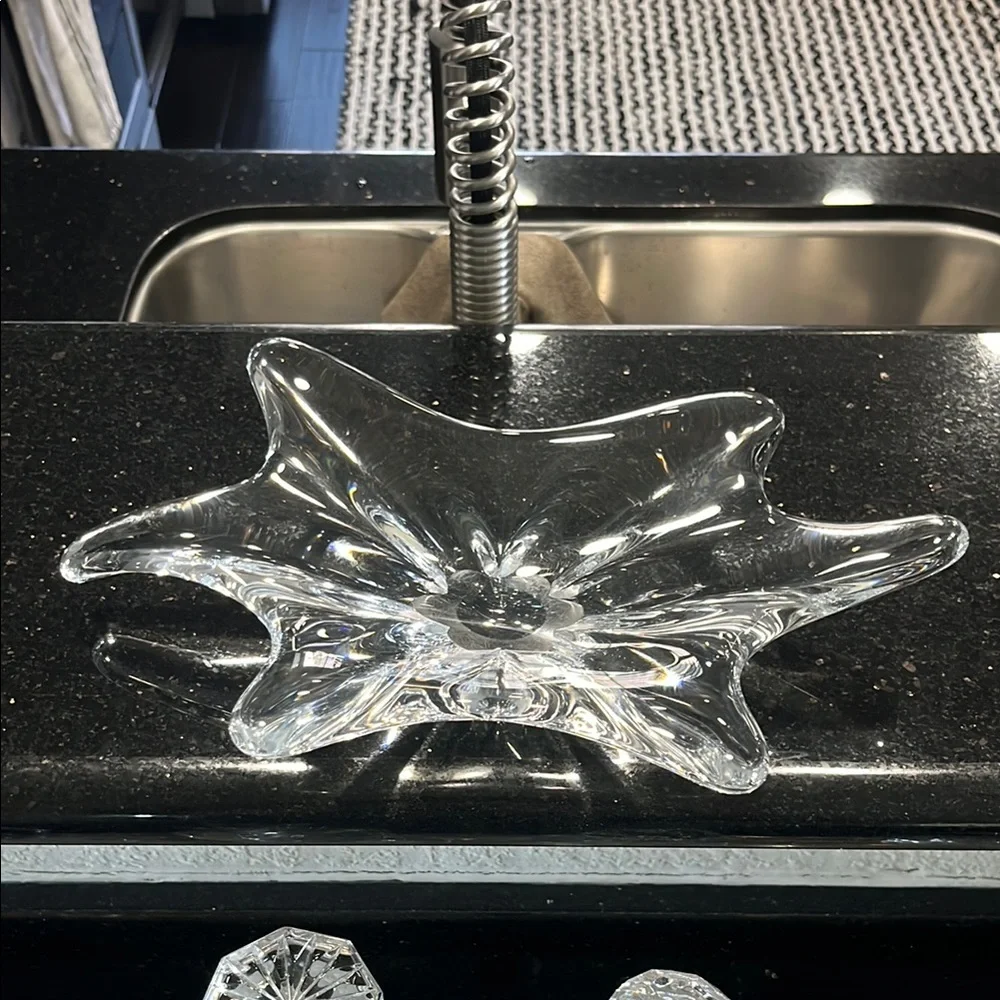 Vintage Crystal Decorative Dish Modern Design - Picture 6 of 10